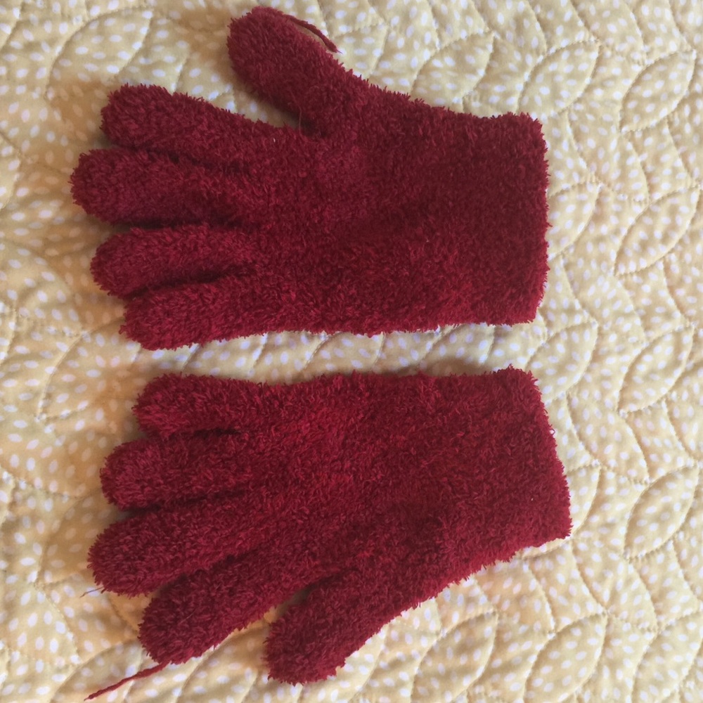 💥🎯Plush Red Winter Gloves🧤